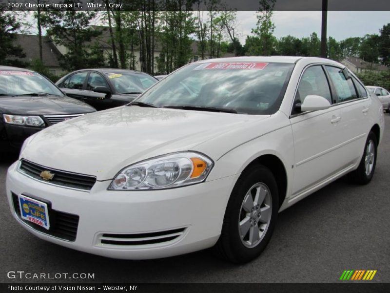 White / Gray 2007 Chevrolet Impala LT