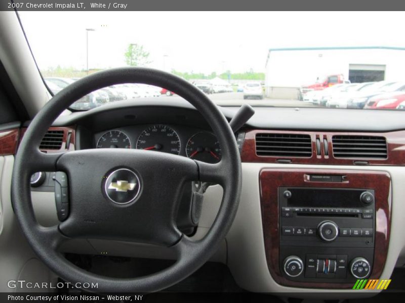 White / Gray 2007 Chevrolet Impala LT