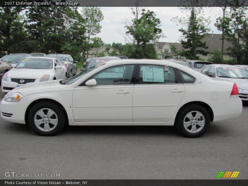 White / Gray 2007 Chevrolet Impala LT