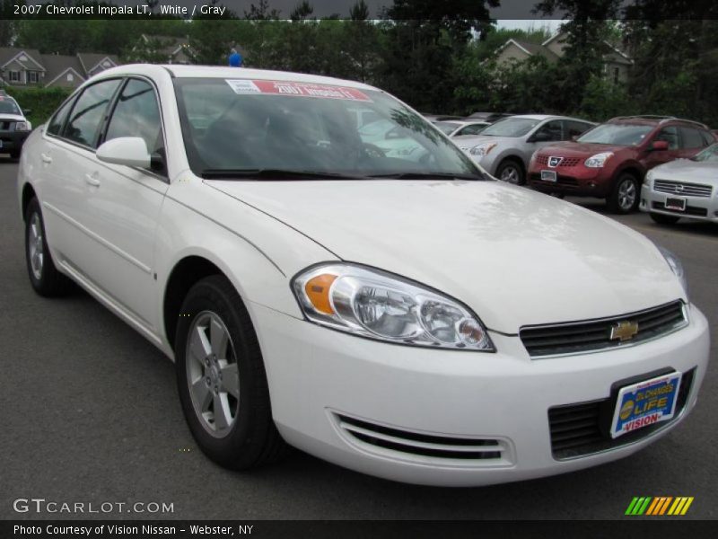 White / Gray 2007 Chevrolet Impala LT