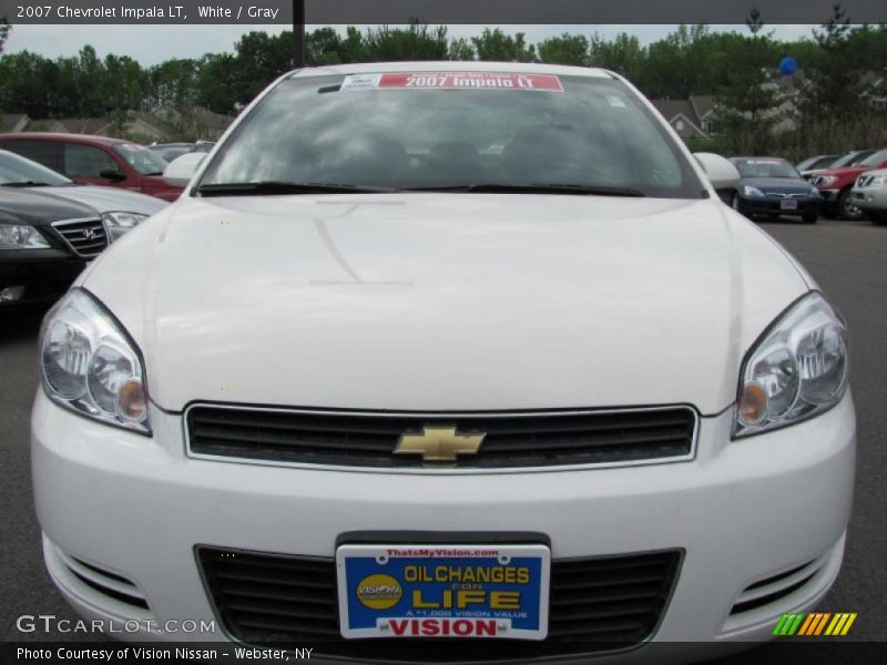White / Gray 2007 Chevrolet Impala LT