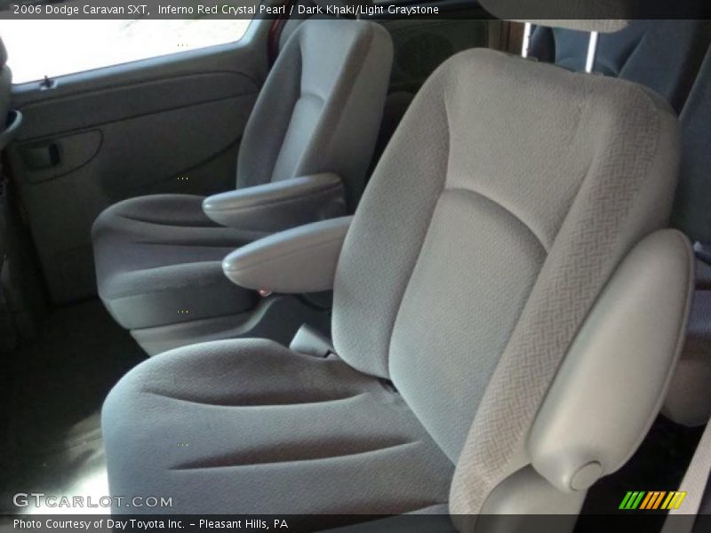 Inferno Red Crystal Pearl / Dark Khaki/Light Graystone 2006 Dodge Caravan SXT