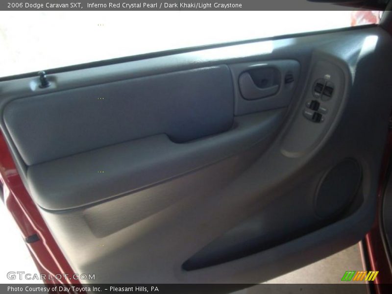 Inferno Red Crystal Pearl / Dark Khaki/Light Graystone 2006 Dodge Caravan SXT