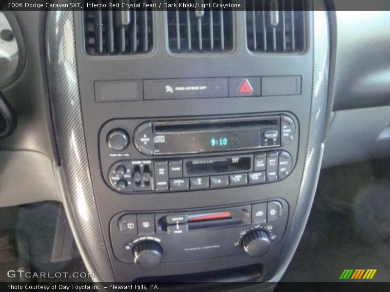 Inferno Red Crystal Pearl / Dark Khaki/Light Graystone 2006 Dodge Caravan SXT