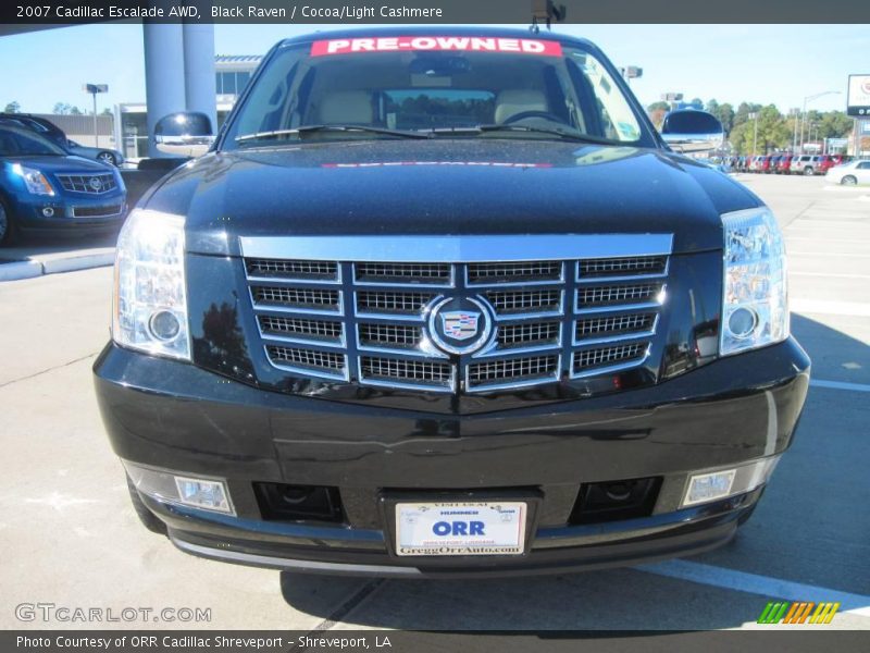 Black Raven / Cocoa/Light Cashmere 2007 Cadillac Escalade AWD