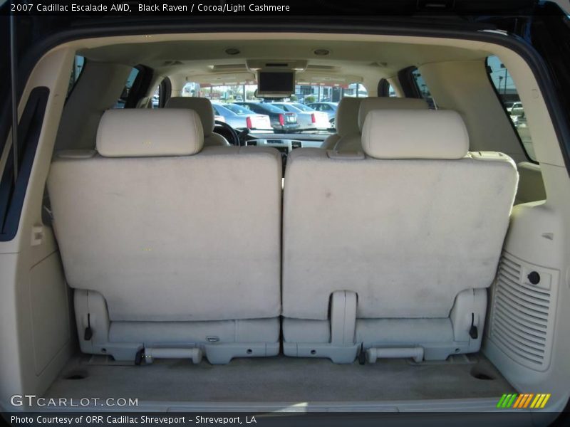 Black Raven / Cocoa/Light Cashmere 2007 Cadillac Escalade AWD