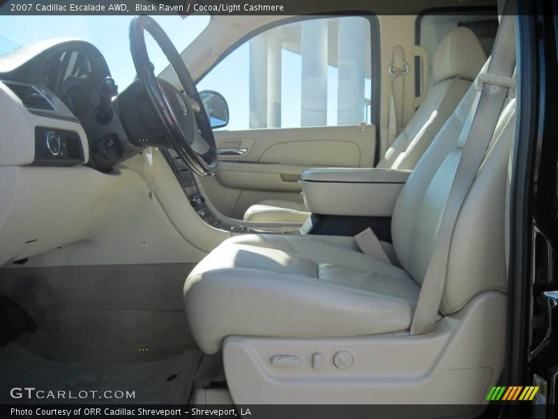 Black Raven / Cocoa/Light Cashmere 2007 Cadillac Escalade AWD