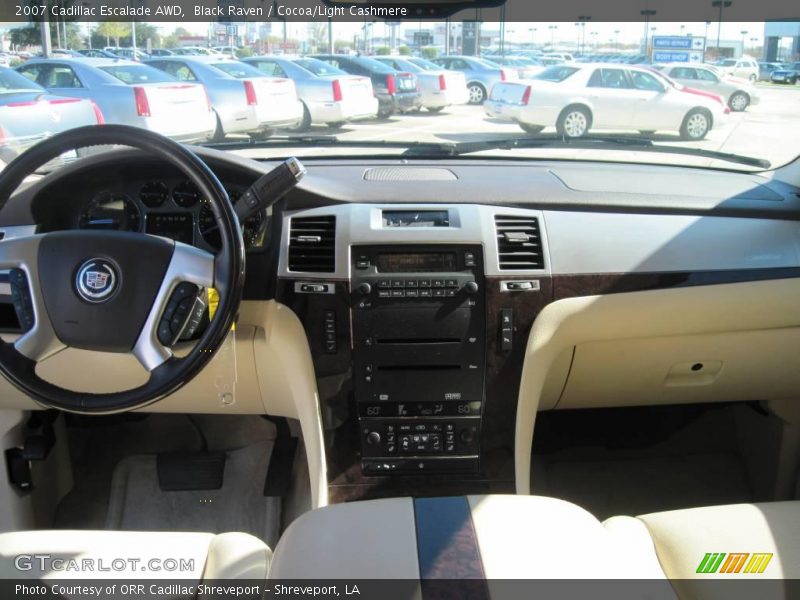 Black Raven / Cocoa/Light Cashmere 2007 Cadillac Escalade AWD