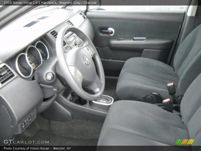 Magnetic Gray / Charcoal 2009 Nissan Versa 1.8 S Hatchback
