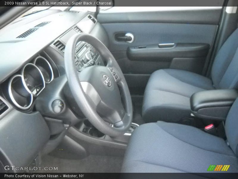 Super Black / Charcoal 2009 Nissan Versa 1.8 SL Hatchback