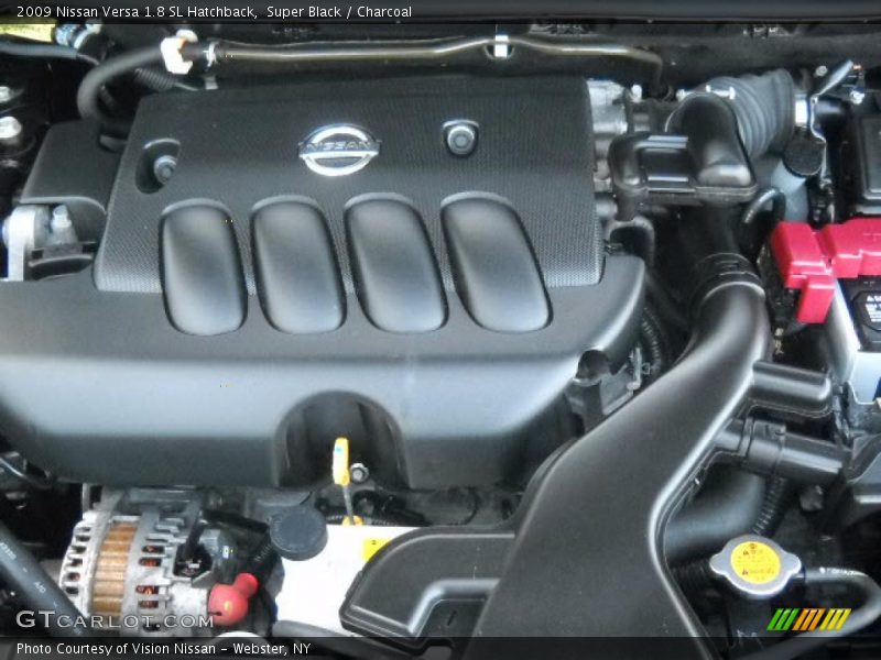 Super Black / Charcoal 2009 Nissan Versa 1.8 SL Hatchback