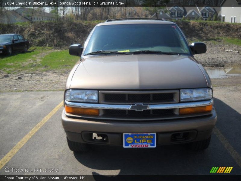 Sandalwood Metallic / Graphite Gray 2004 Chevrolet Blazer LS 4x4