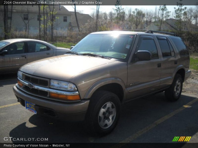 Sandalwood Metallic / Graphite Gray 2004 Chevrolet Blazer LS 4x4