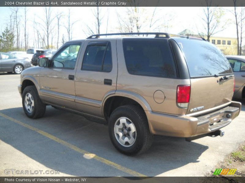 Sandalwood Metallic / Graphite Gray 2004 Chevrolet Blazer LS 4x4