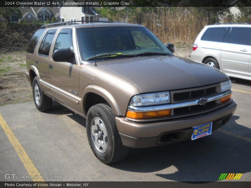 Sandalwood Metallic / Graphite Gray 2004 Chevrolet Blazer LS 4x4