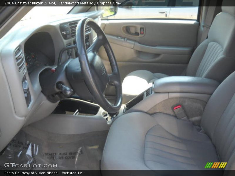 Sandalwood Metallic / Graphite Gray 2004 Chevrolet Blazer LS 4x4