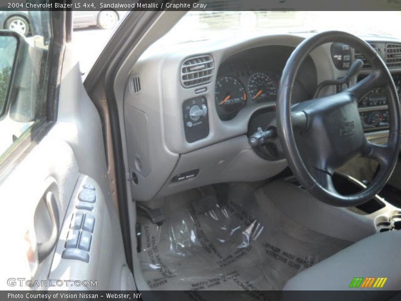 Sandalwood Metallic / Graphite Gray 2004 Chevrolet Blazer LS 4x4