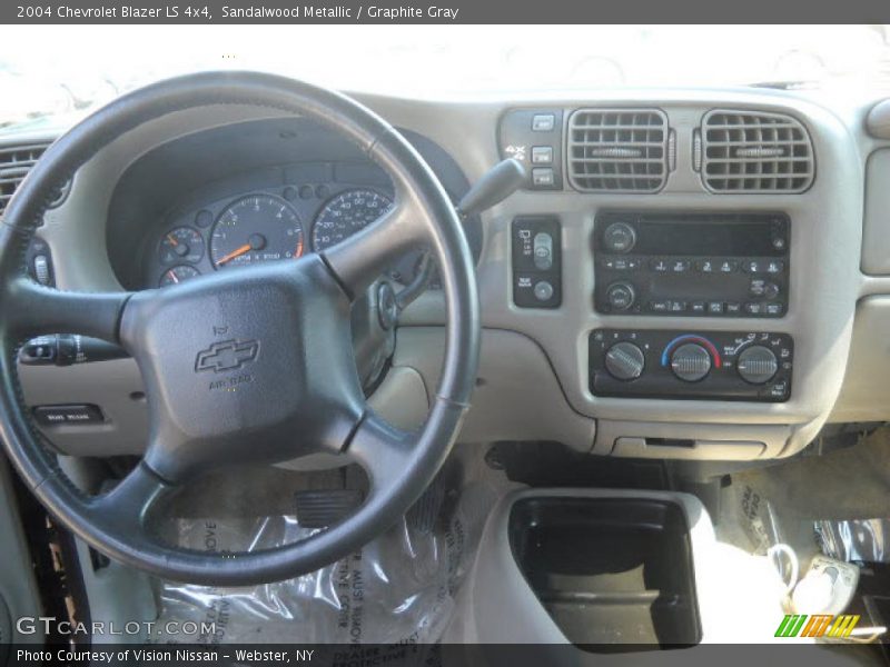 Sandalwood Metallic / Graphite Gray 2004 Chevrolet Blazer LS 4x4