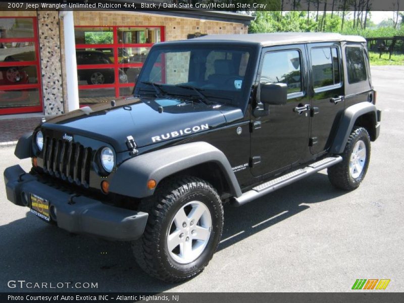 Black / Dark Slate Gray/Medium Slate Gray 2007 Jeep Wrangler Unlimited Rubicon 4x4