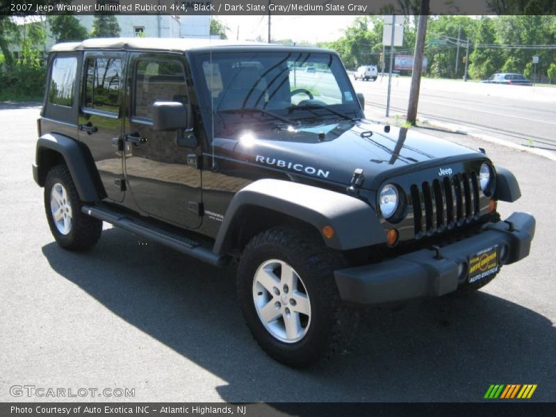 Black / Dark Slate Gray/Medium Slate Gray 2007 Jeep Wrangler Unlimited Rubicon 4x4