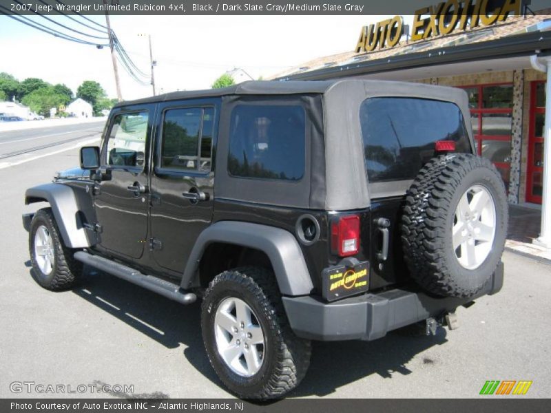 Black / Dark Slate Gray/Medium Slate Gray 2007 Jeep Wrangler Unlimited Rubicon 4x4