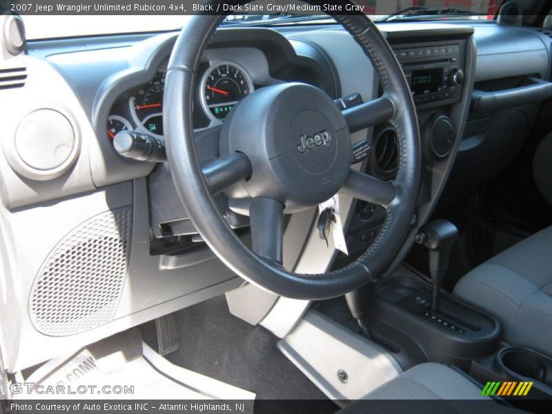 Black / Dark Slate Gray/Medium Slate Gray 2007 Jeep Wrangler Unlimited Rubicon 4x4
