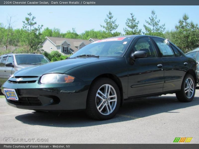 Dark Green Metallic / Graphite 2004 Chevrolet Cavalier Sedan