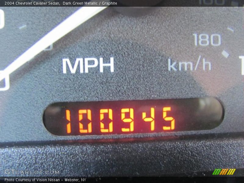 Dark Green Metallic / Graphite 2004 Chevrolet Cavalier Sedan