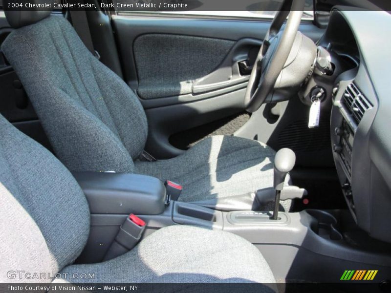 Dark Green Metallic / Graphite 2004 Chevrolet Cavalier Sedan