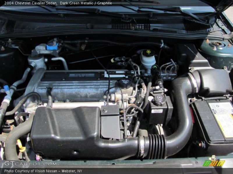 Dark Green Metallic / Graphite 2004 Chevrolet Cavalier Sedan