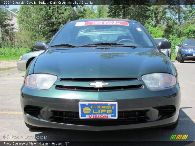 Dark Green Metallic / Graphite 2004 Chevrolet Cavalier Sedan