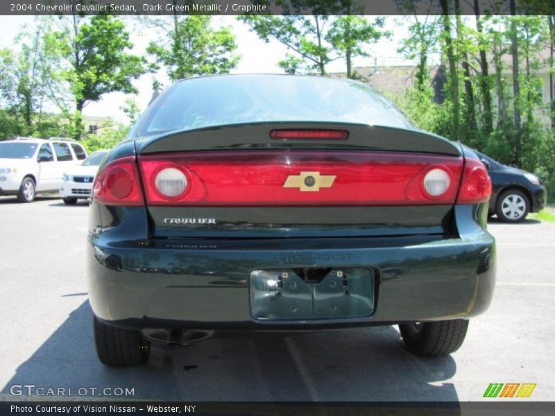 Dark Green Metallic / Graphite 2004 Chevrolet Cavalier Sedan