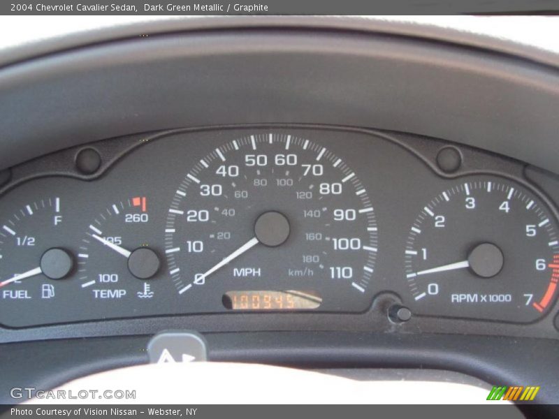 Dark Green Metallic / Graphite 2004 Chevrolet Cavalier Sedan