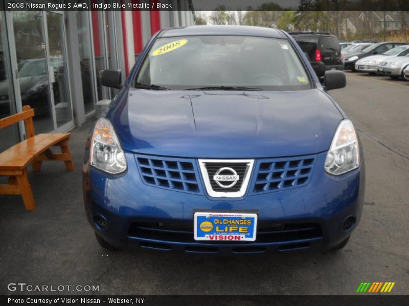 Indigo Blue Metallic / Black 2008 Nissan Rogue S AWD