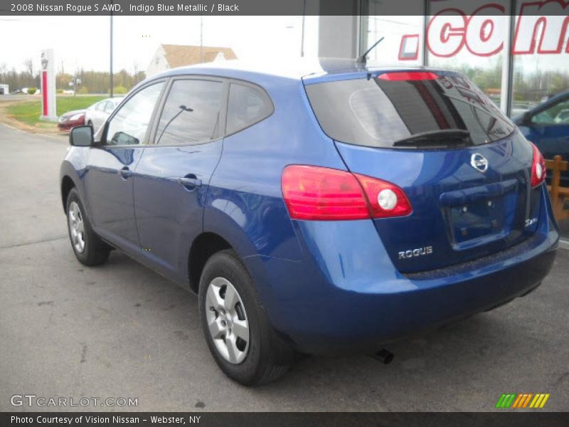 Indigo Blue Metallic / Black 2008 Nissan Rogue S AWD