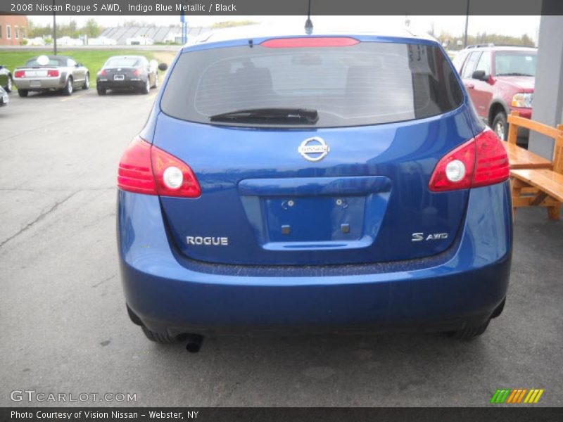 Indigo Blue Metallic / Black 2008 Nissan Rogue S AWD