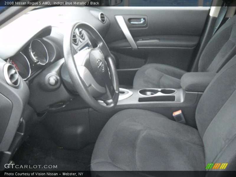 Indigo Blue Metallic / Black 2008 Nissan Rogue S AWD