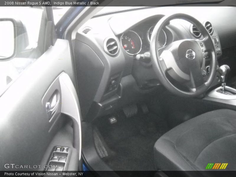 Indigo Blue Metallic / Black 2008 Nissan Rogue S AWD