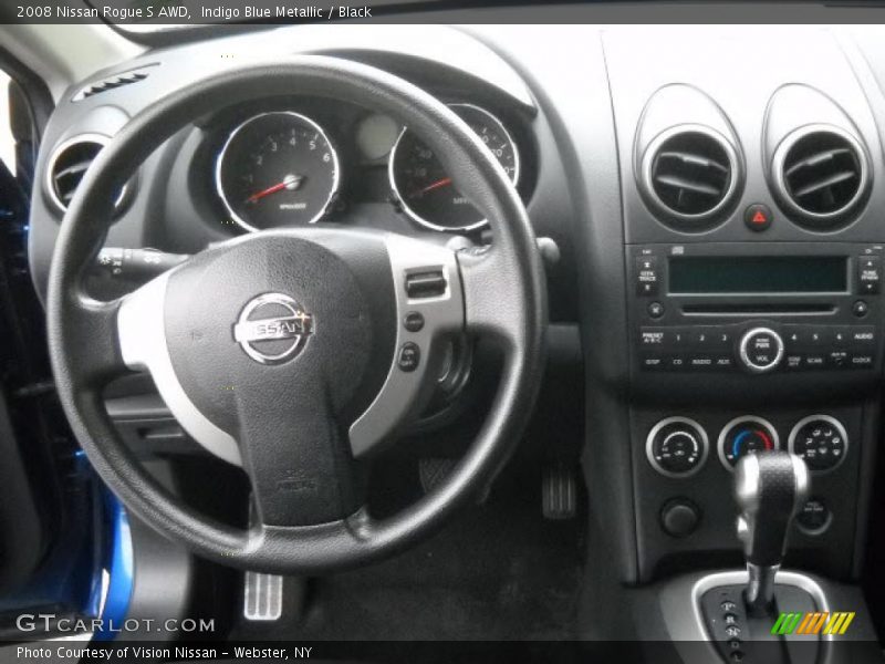 Indigo Blue Metallic / Black 2008 Nissan Rogue S AWD