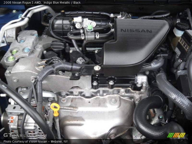 Indigo Blue Metallic / Black 2008 Nissan Rogue S AWD