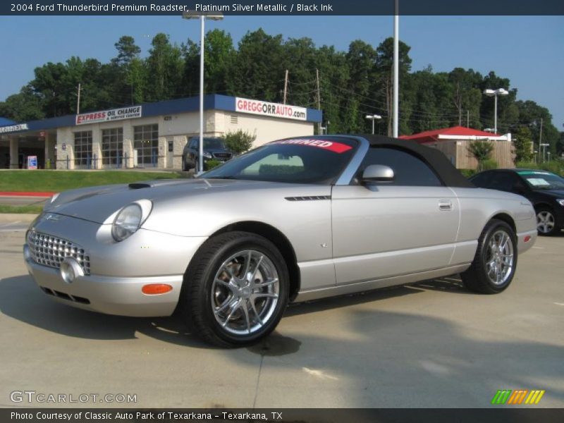 Platinum Silver Metallic / Black Ink 2004 Ford Thunderbird Premium Roadster