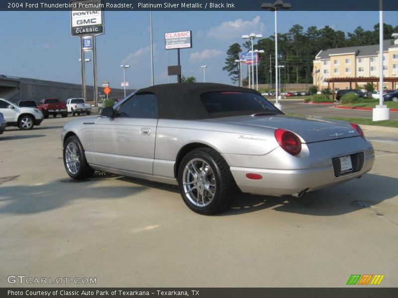 Platinum Silver Metallic / Black Ink 2004 Ford Thunderbird Premium Roadster