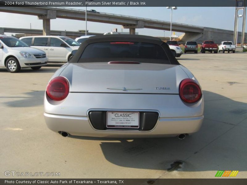 Platinum Silver Metallic / Black Ink 2004 Ford Thunderbird Premium Roadster