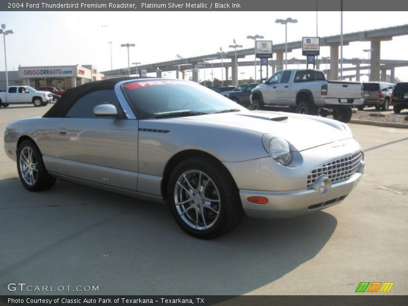 Platinum Silver Metallic / Black Ink 2004 Ford Thunderbird Premium Roadster