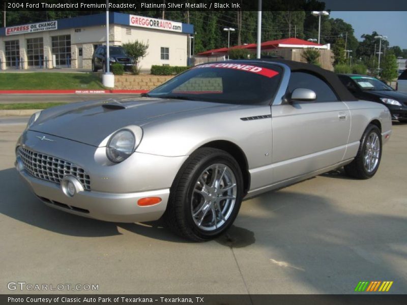 Platinum Silver Metallic / Black Ink 2004 Ford Thunderbird Premium Roadster