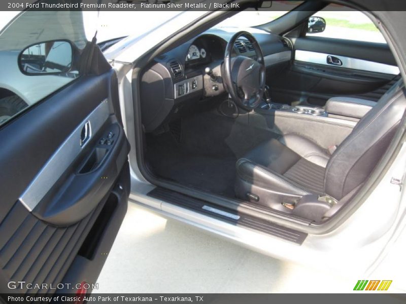 Platinum Silver Metallic / Black Ink 2004 Ford Thunderbird Premium Roadster