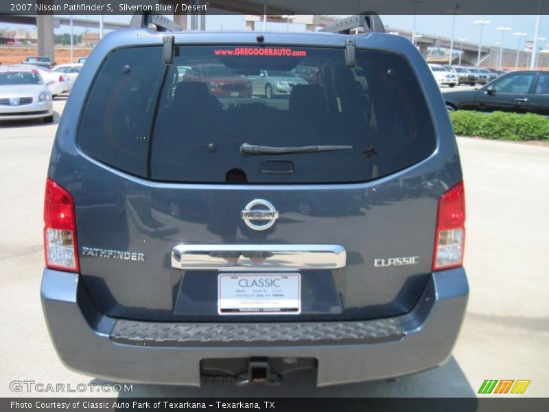 Silverton Blue / Desert 2007 Nissan Pathfinder S