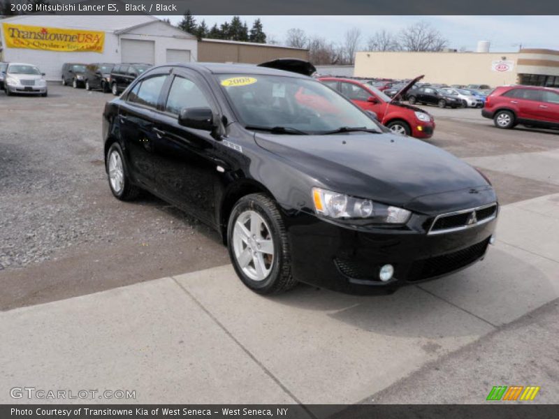 Black / Black 2008 Mitsubishi Lancer ES