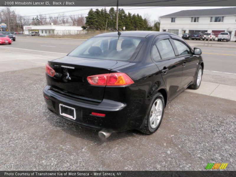 Black / Black 2008 Mitsubishi Lancer ES