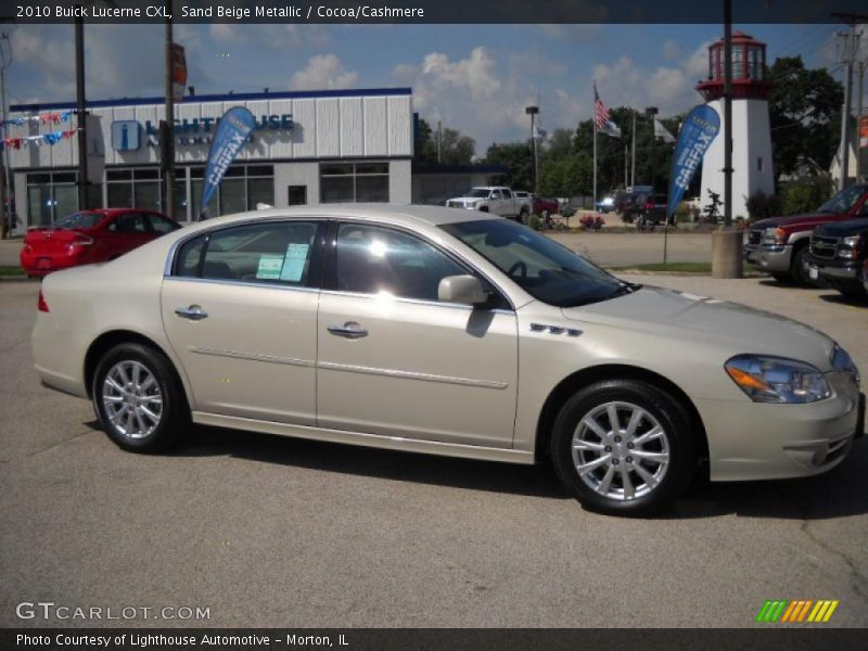 Sand Beige Metallic / Cocoa/Cashmere 2010 Buick Lucerne CXL